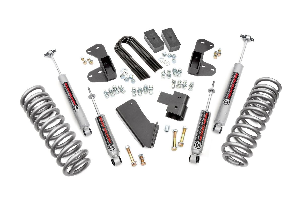 Ford Bronco Suspension Lift Kit - Rough Country - 2.5 Inch Lift with N3 Shocks - '80-'96